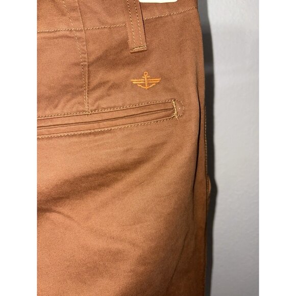 Levi’s Dockers Pants Vintage 90s Y2K Slacks Burnt Orange 100% Cotton Mens 34X29 - Picture 9 of 12